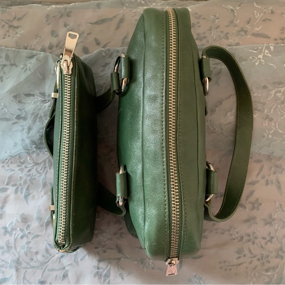 Y2K Banana Republic Leather Satchel and Pouch Set - Picture 8 of 15